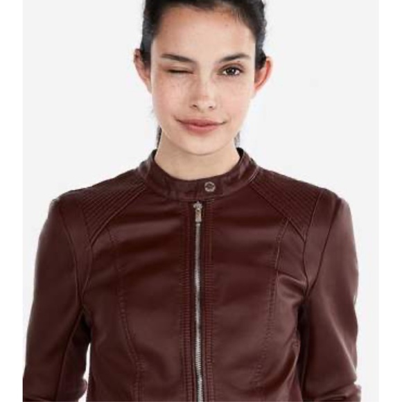 Express Minus the Leather Double Peplum Jacket - Picture 4 of 16